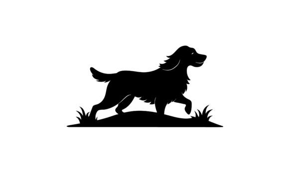 Black Silhouette of a Happy Dog Review