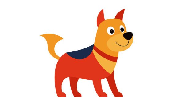 Cute Cartoon Dog Illustration Vector Reviewed