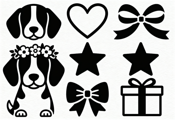 Cute Dog Flower Crown Heart Bow Gift Review