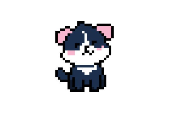 Cute Dog Illustration Pixel Art Bundle