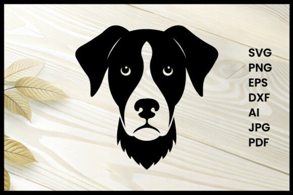 Dog Head Silhouette Vector Illustration