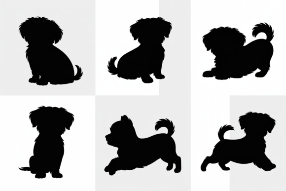 Dog Silhouettes Poses Seff: Hands-On Embroidery Design Review
