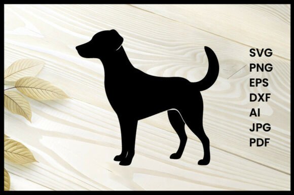 Dog Standing on Hind Legs Silhouette