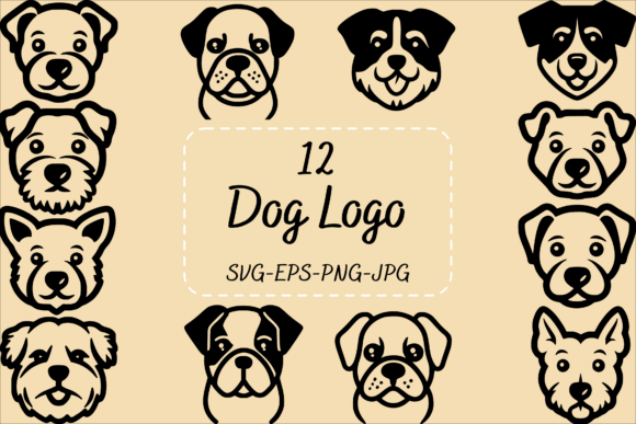Dogs Logo SVG Cutting File Dogs Bundle