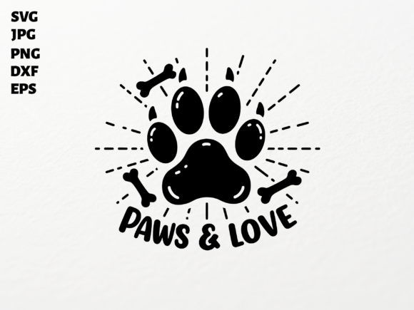 Paw Print SVG for Cricut Sublimation PNG