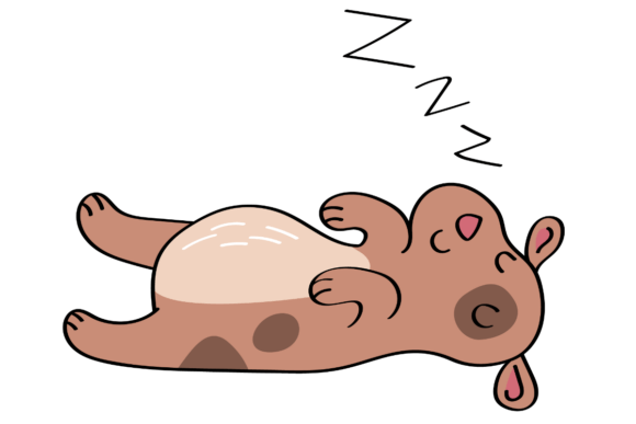 Sleeping Dog Embroidery Design
